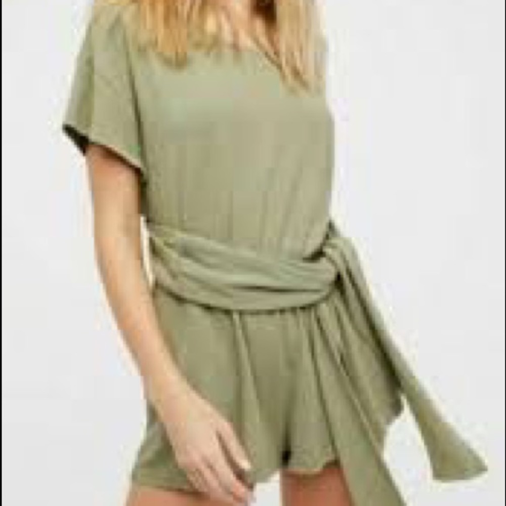 Free People Easy Street Wrap Romper